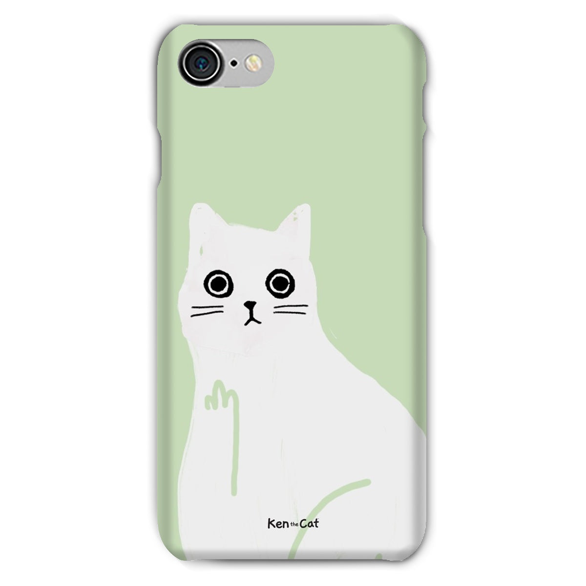 Middle Finger - Green Phone Case