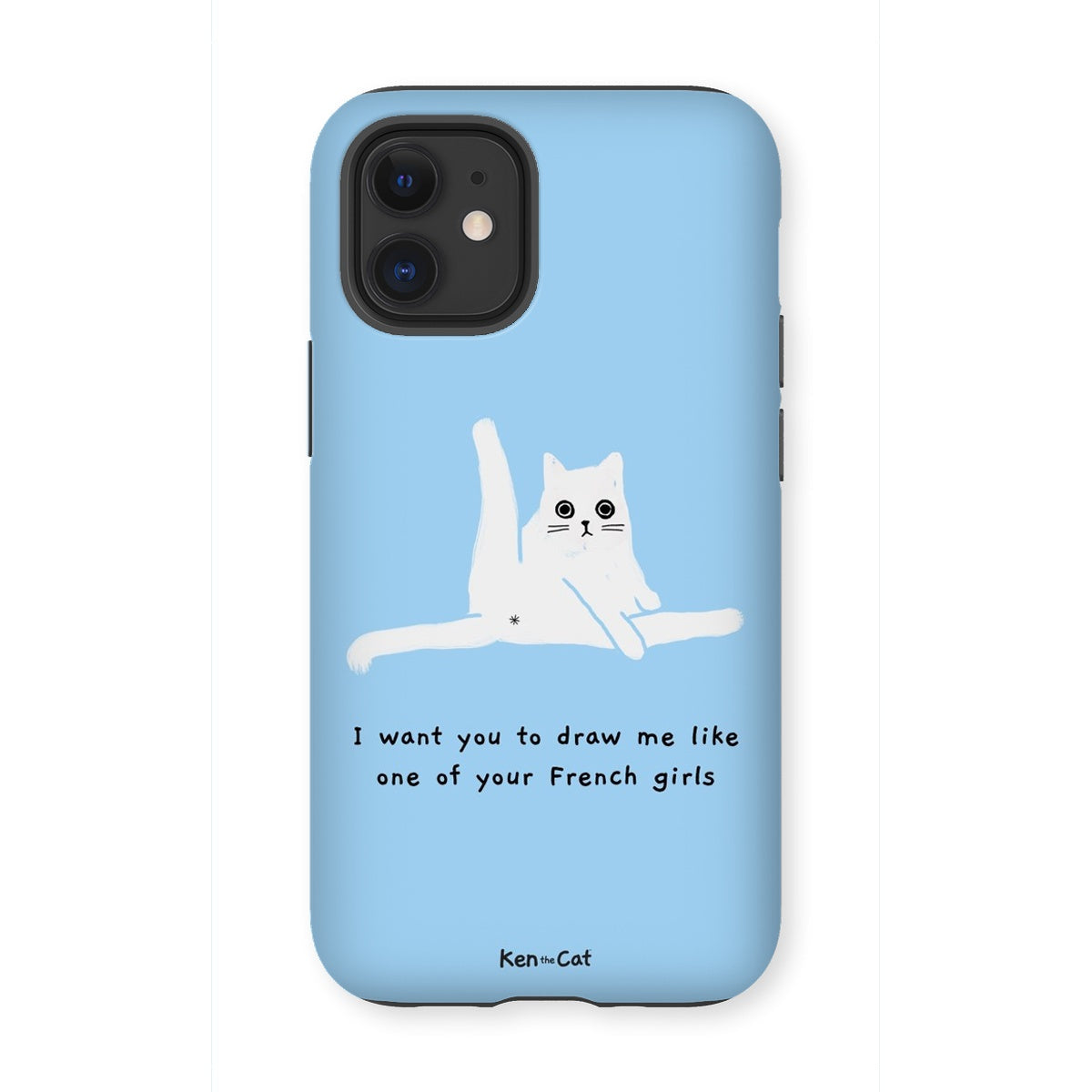 Draw Me Like Your French Girls - Blue Phone Case