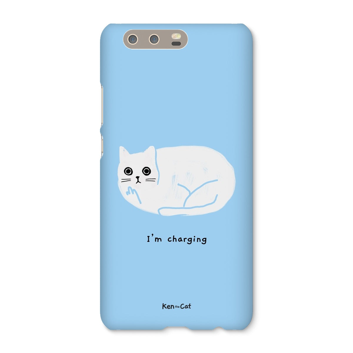 I'm Charging - Blue Phone Case