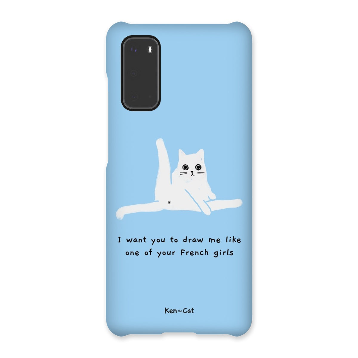 Draw Me Like Your French Girls - Blue Phone Case