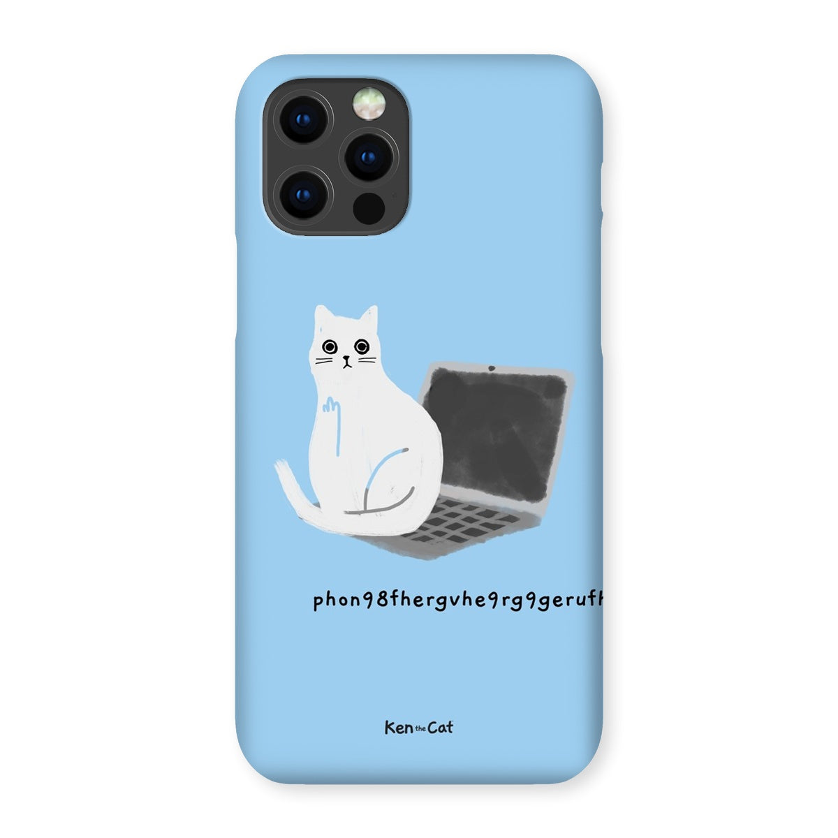 Laptop - Blue Phone Case