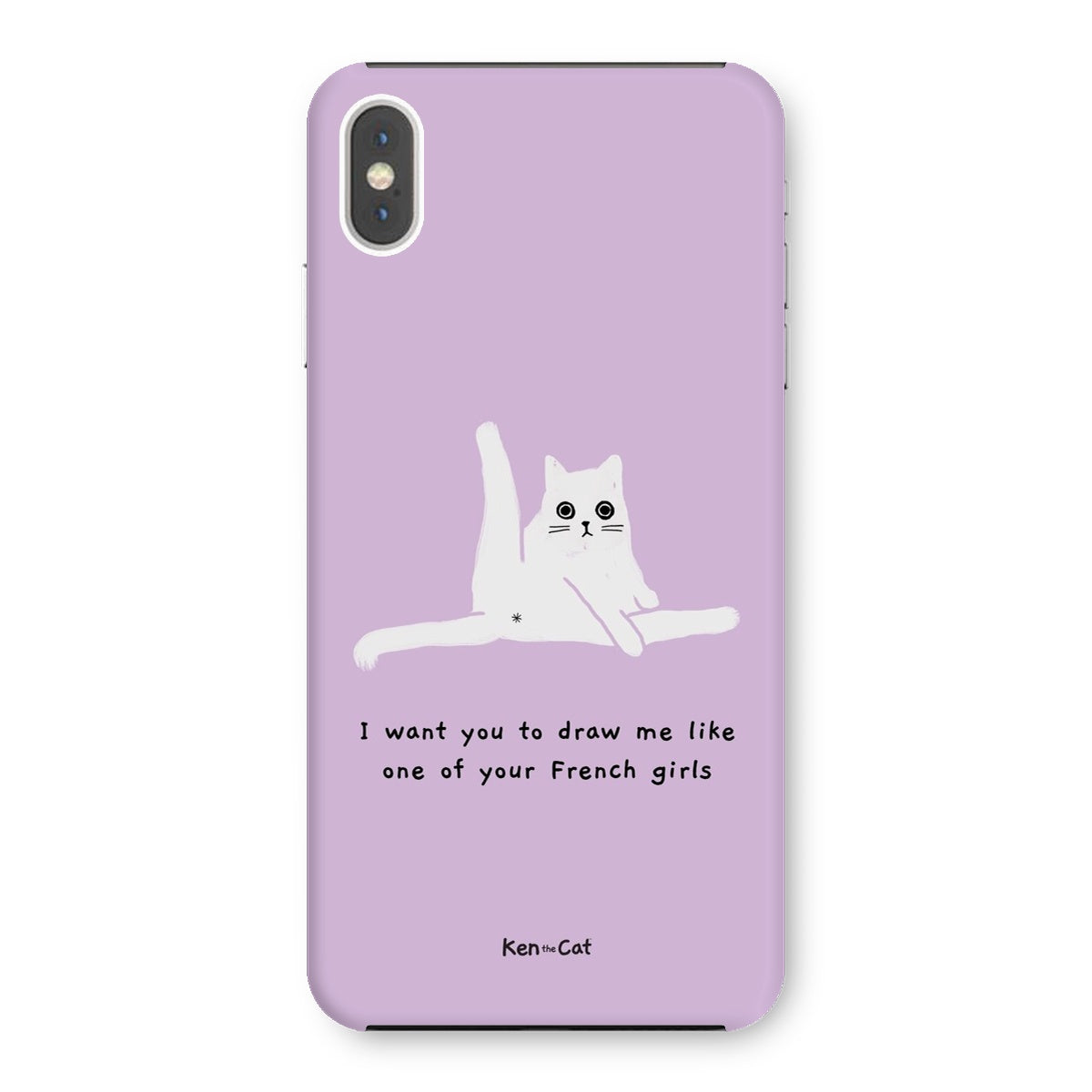 Draw Me Like Your French Girls - Purple Phone Case
