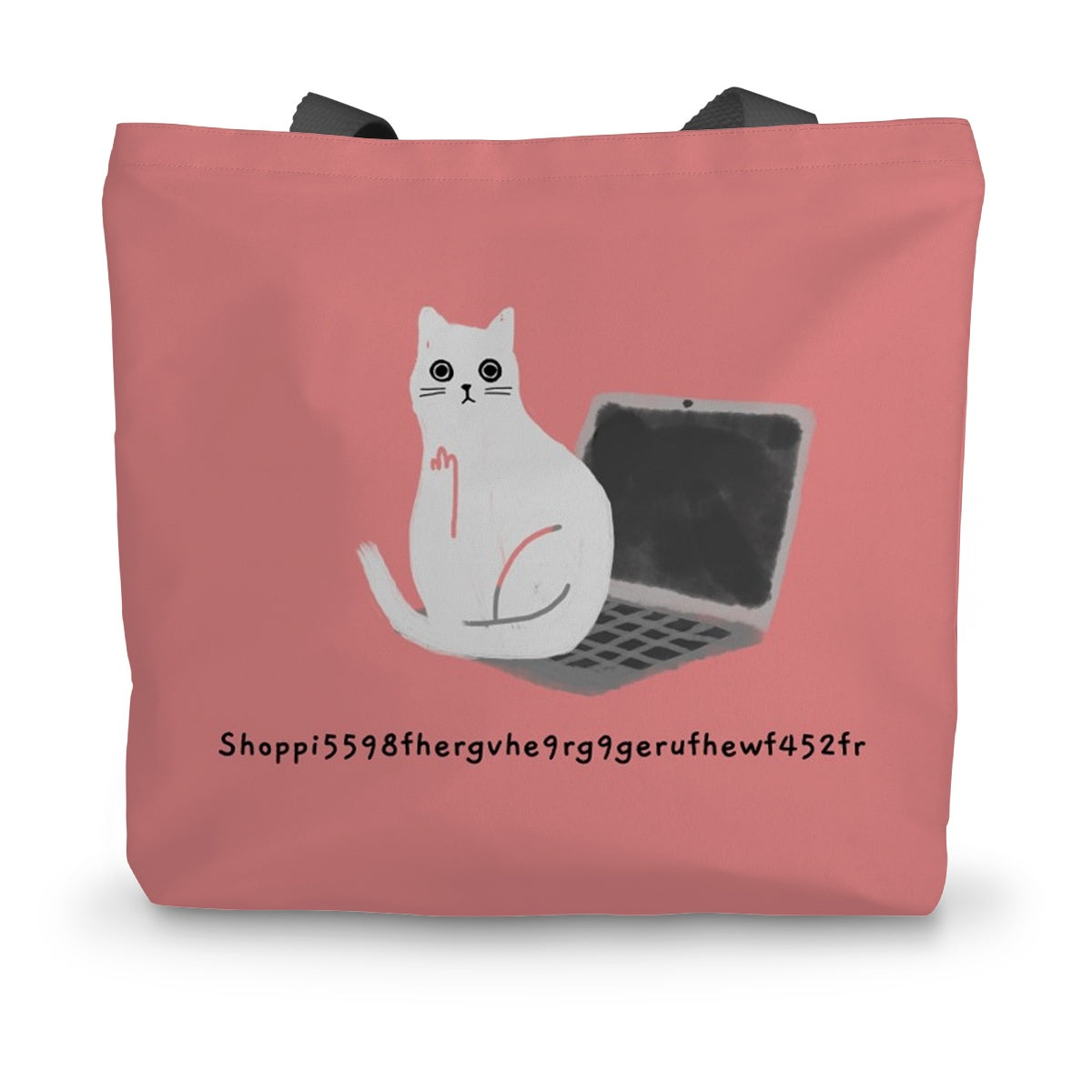 Shopping Typo - Canvas Tote Bag