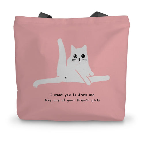 Draw Me Like One of Your French Girls - Canvas Tote Bag