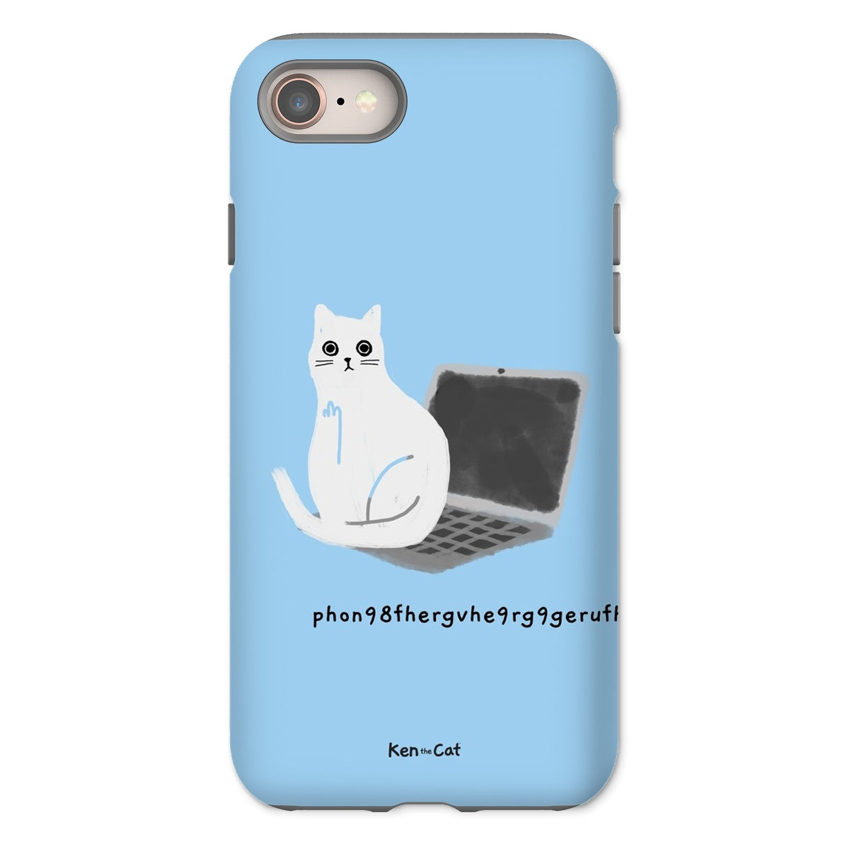 Laptop - Blue Phone Case