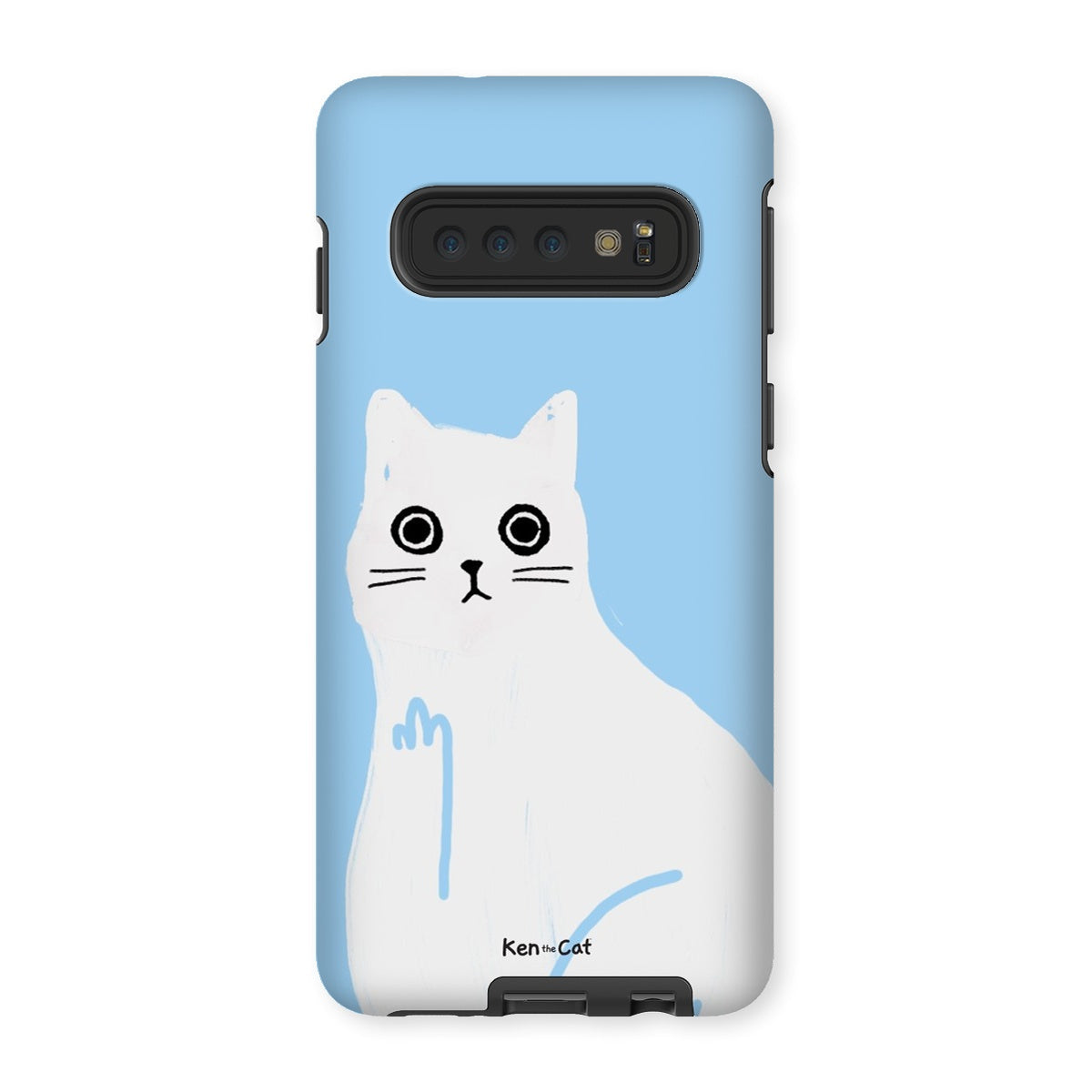 Middle Finger - Blue Phone Case