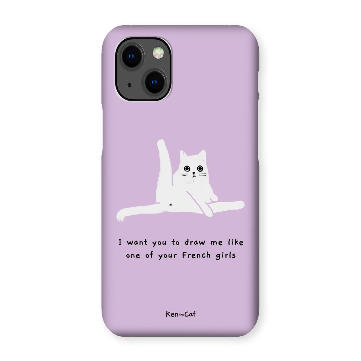 Draw Me Like Your French Girls - Purple Phone Case