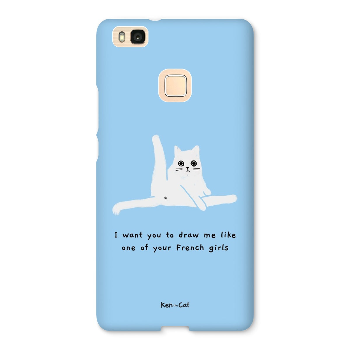 Draw Me Like Your French Girls - Blue Phone Case