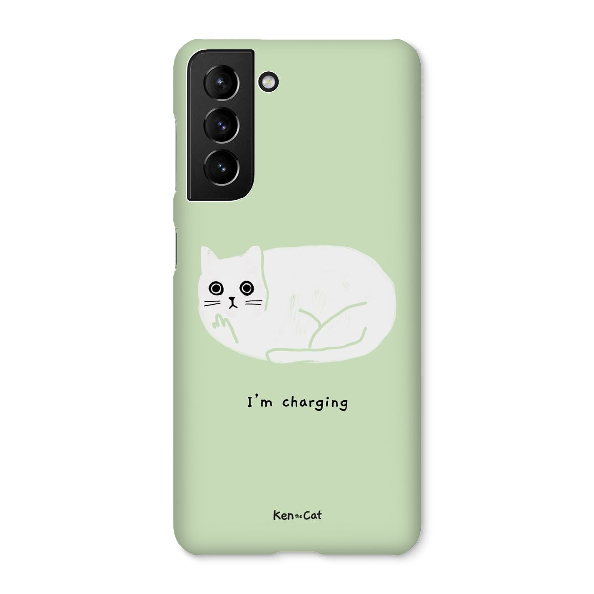 I'm Charging - Green Phone Case