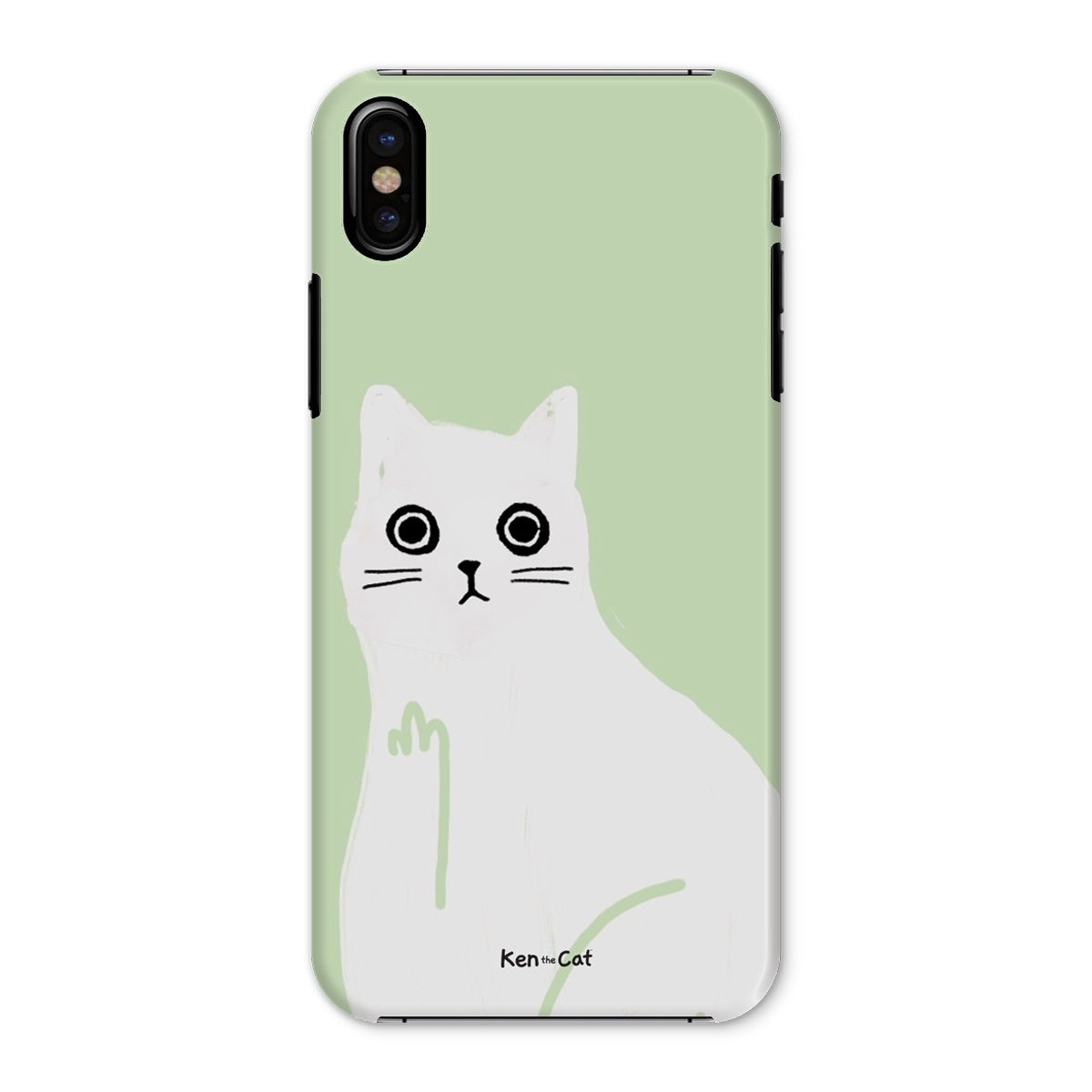 Middle Finger - Green Phone Case