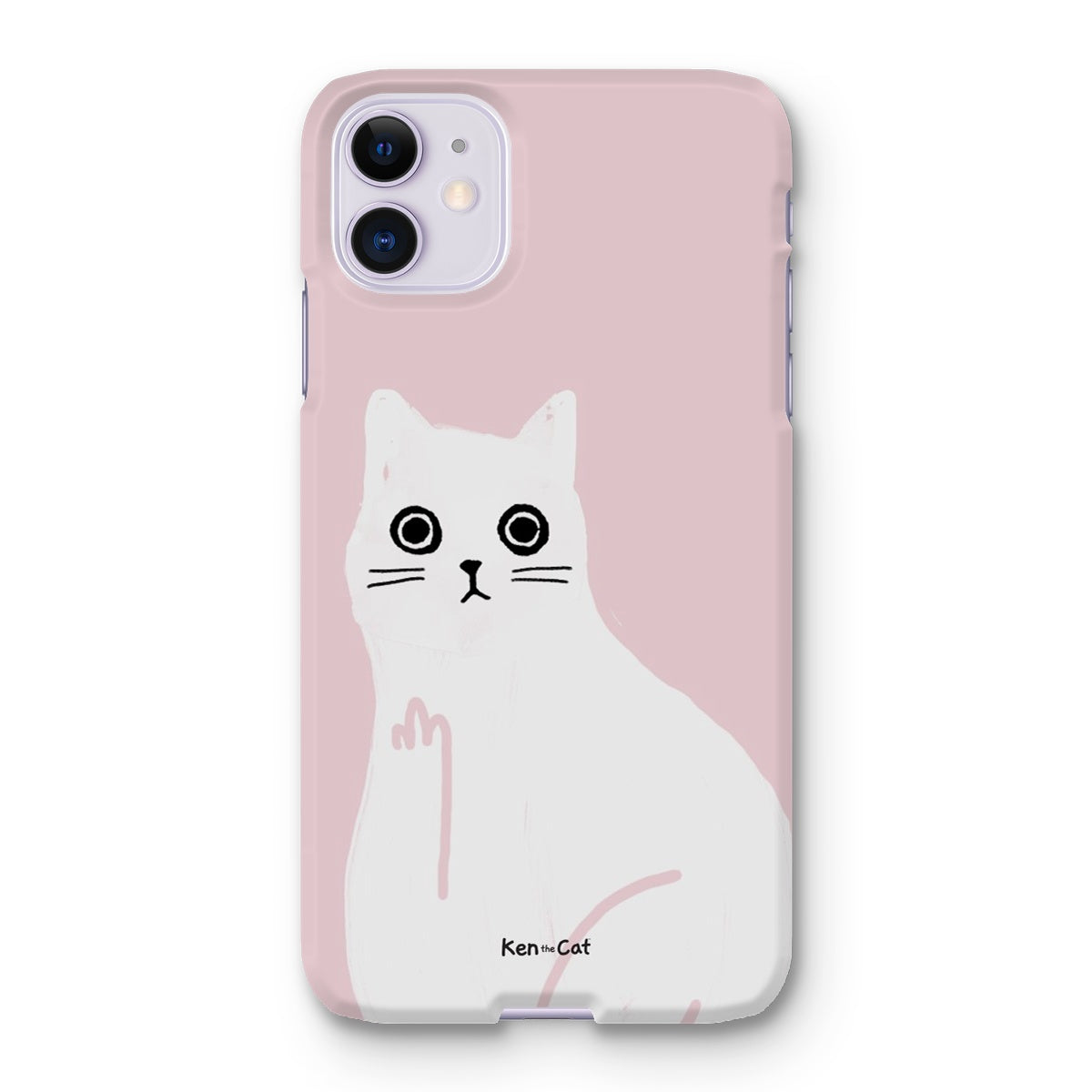 Middle Finger - Pink Phone Case