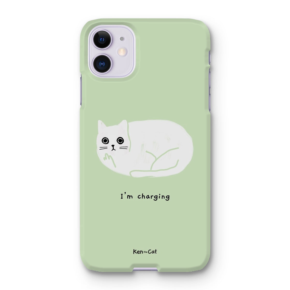 I'm Charging - Green Phone Case