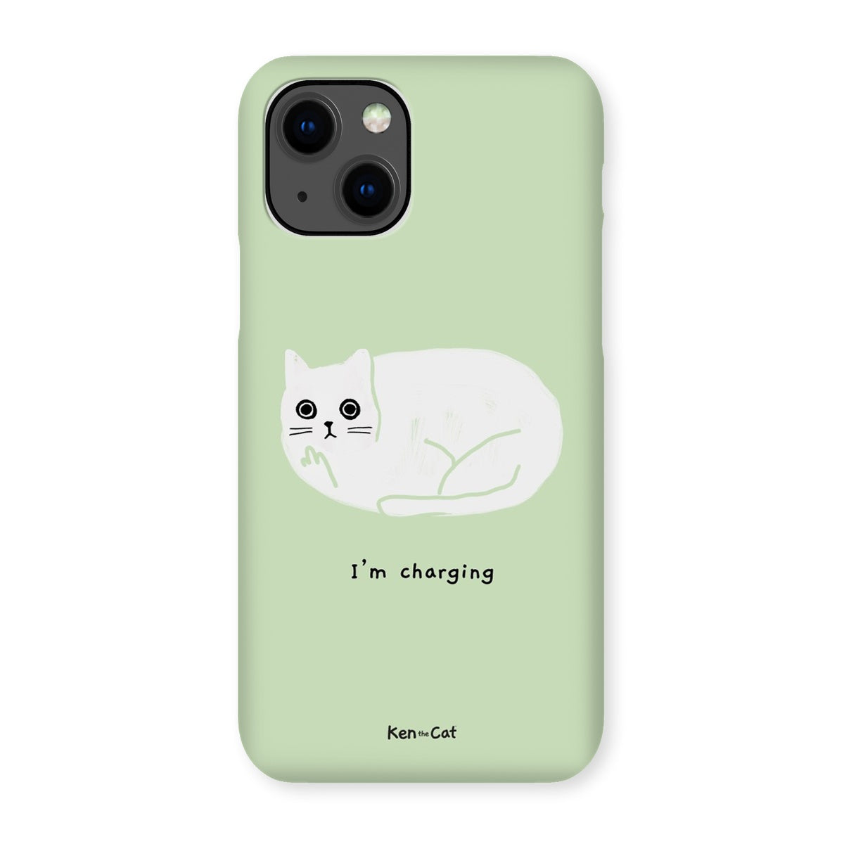 I'm Charging - Green Phone Case