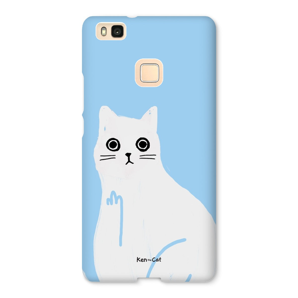 Middle Finger - Blue Phone Case