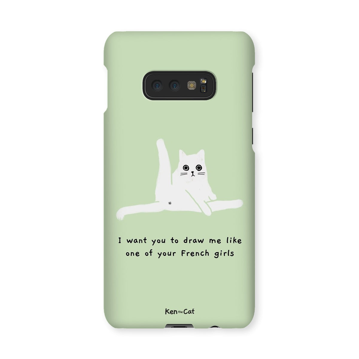 Draw Me Like Your French Girls - Green Phone Case