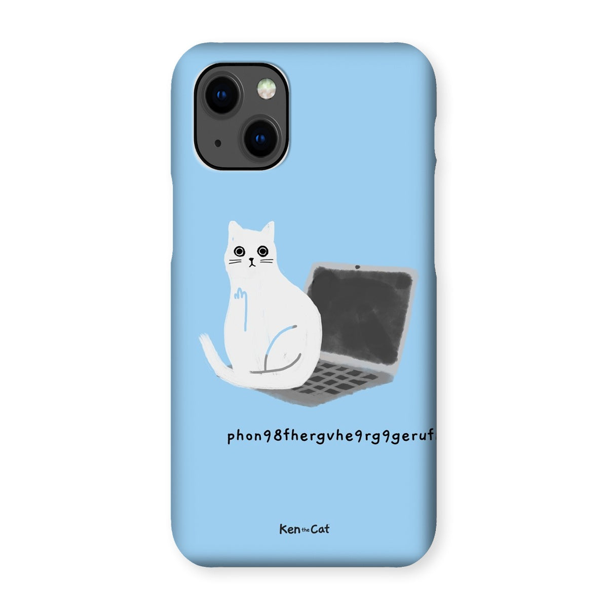 Laptop - Blue Phone Case