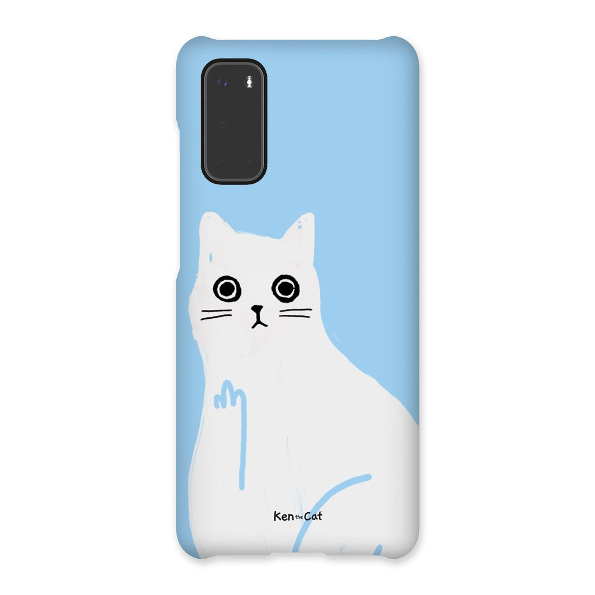 Middle Finger - Blue Phone Case