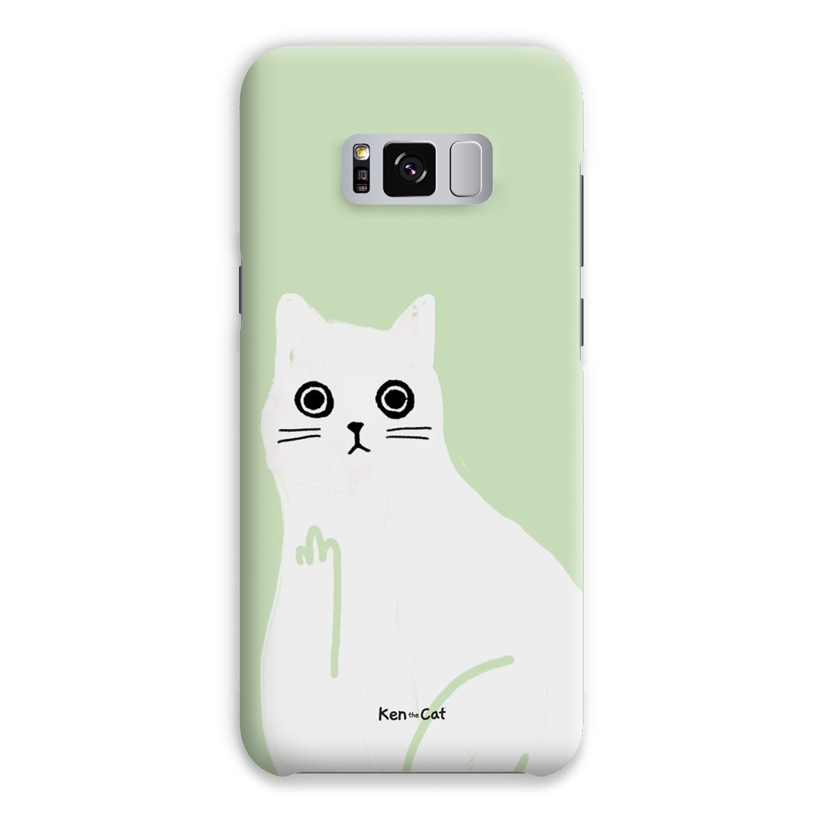 Middle Finger - Green Phone Case
