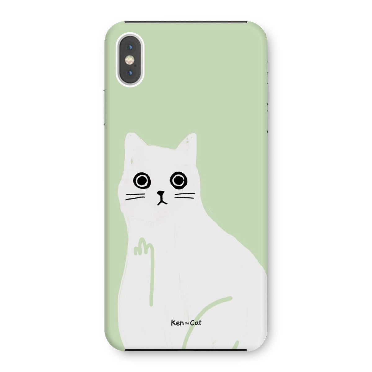 Middle Finger - Green Phone Case
