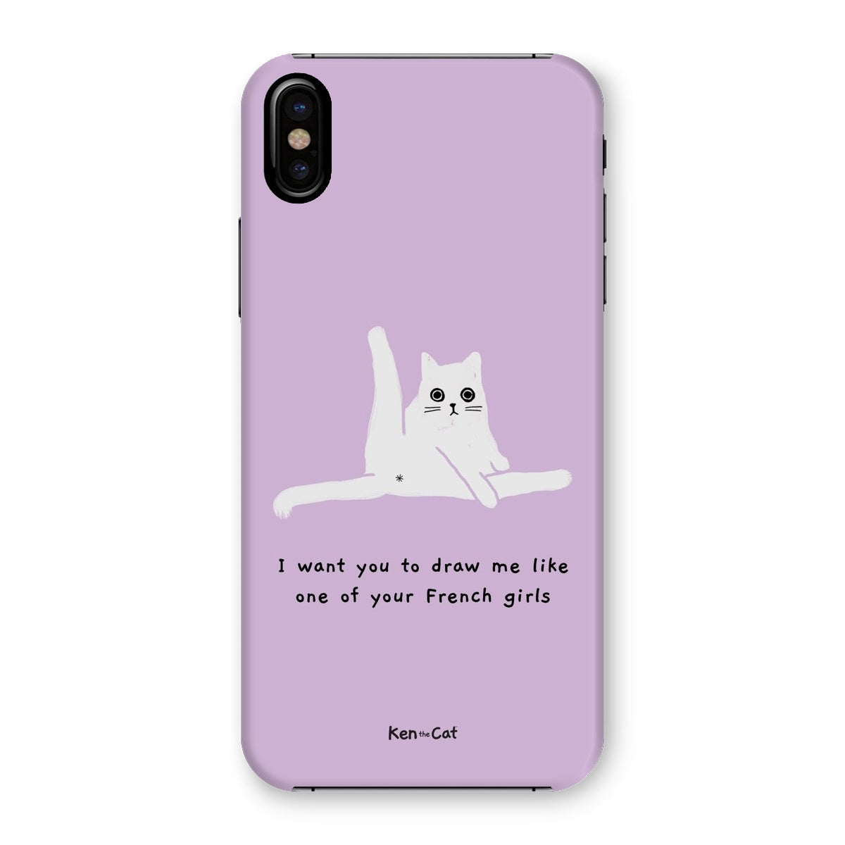 Draw Me Like Your French Girls - Purple Phone Case