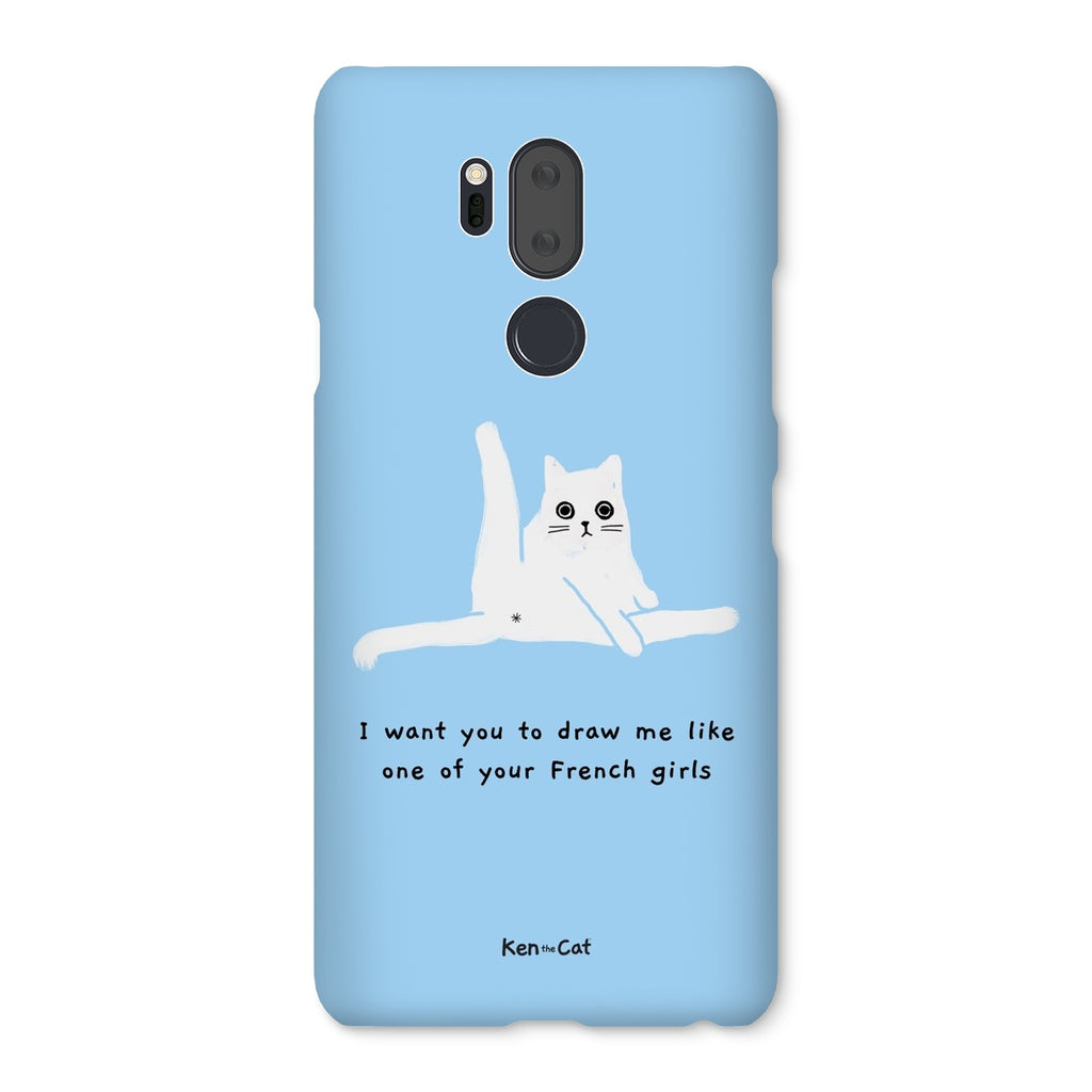 Draw Me Like Your French Girls - Blue Phone Case