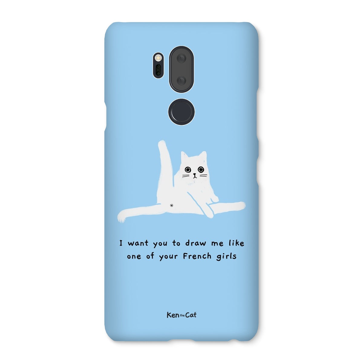 Draw Me Like Your French Girls - Blue Phone Case