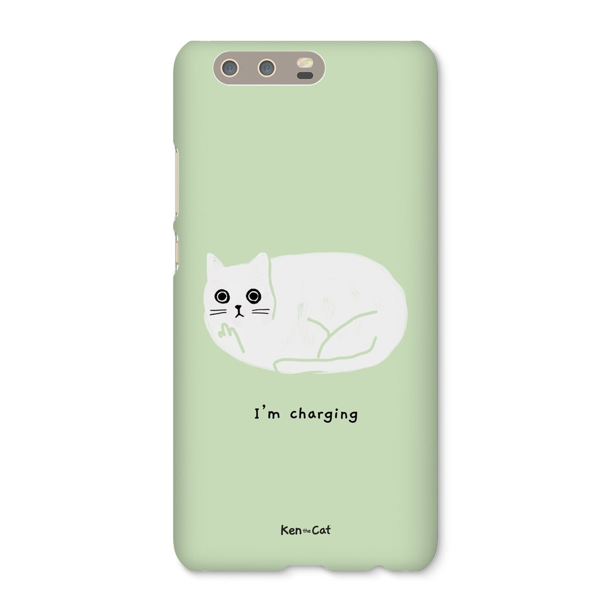 I'm Charging - Green Phone Case