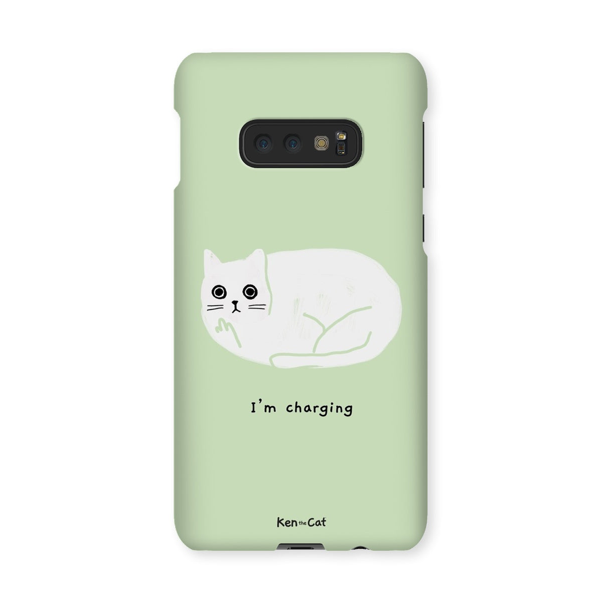 I'm Charging - Green Phone Case