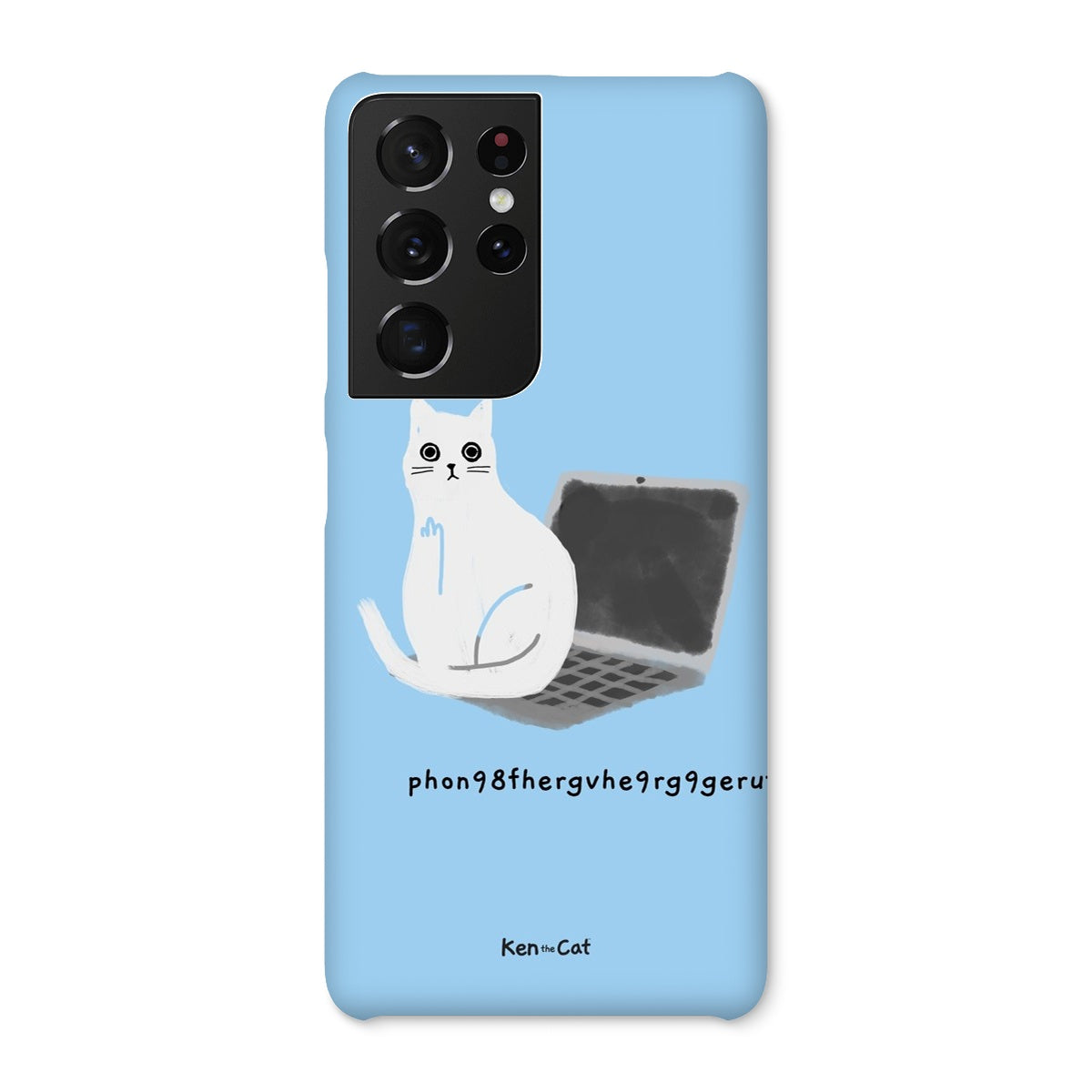 Laptop - Blue Phone Case