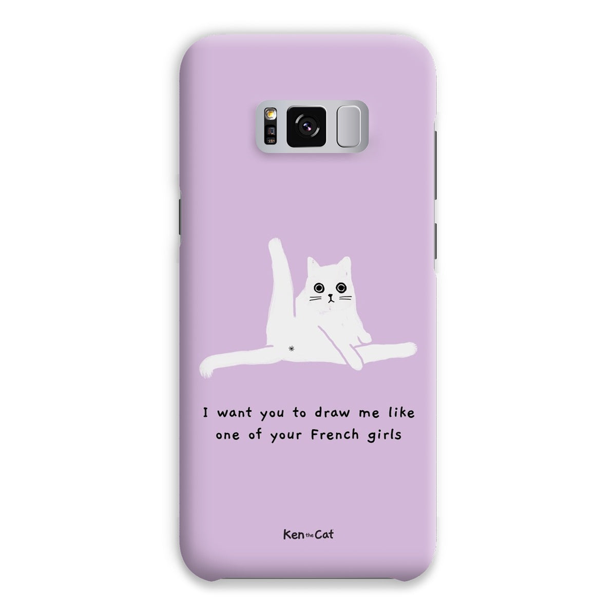 Draw Me Like Your French Girls - Purple Phone Case