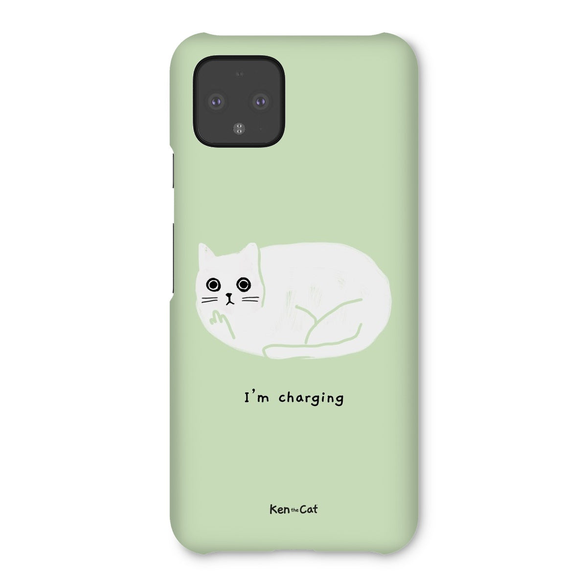 I'm Charging - Green Phone Case