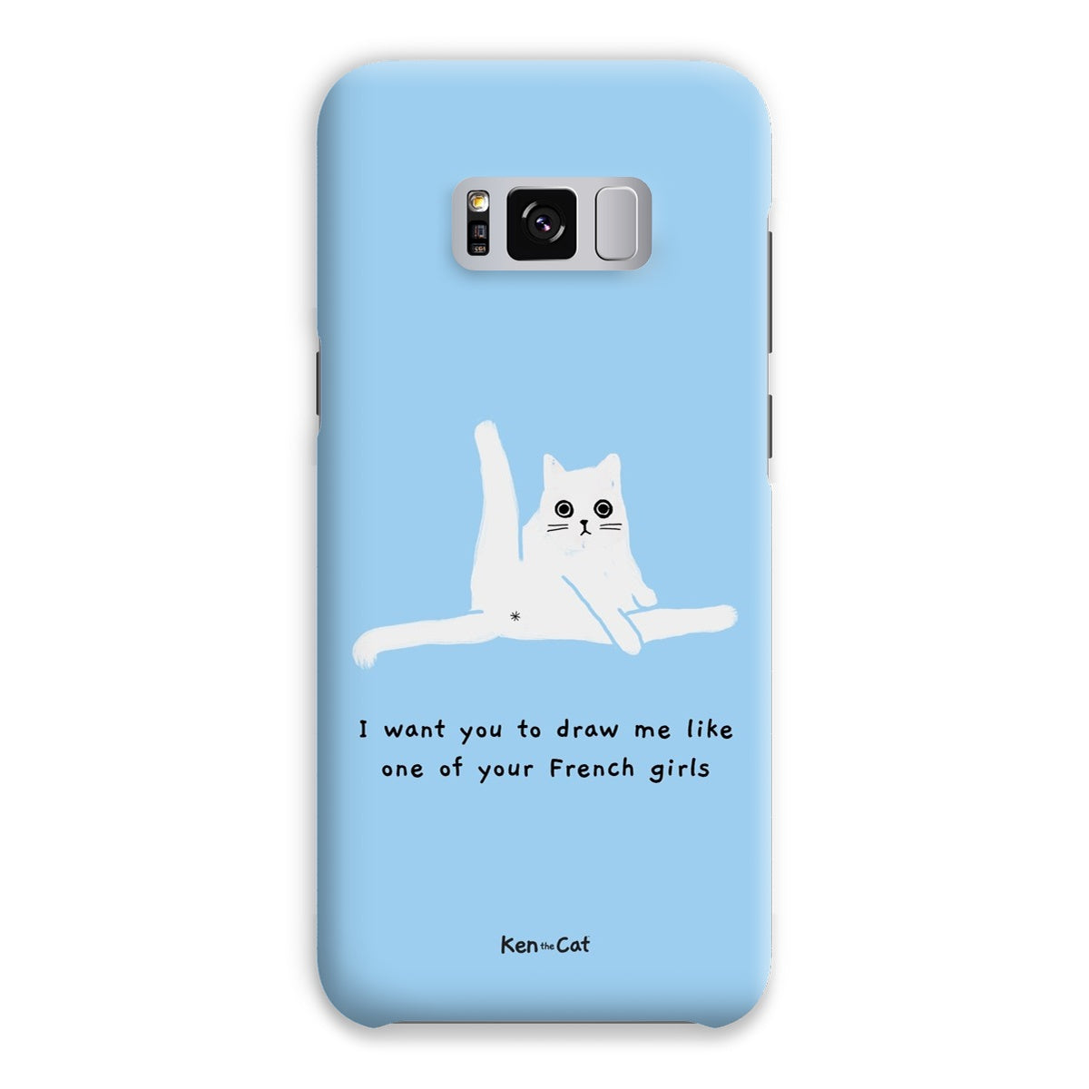 Draw Me Like Your French Girls - Blue Phone Case