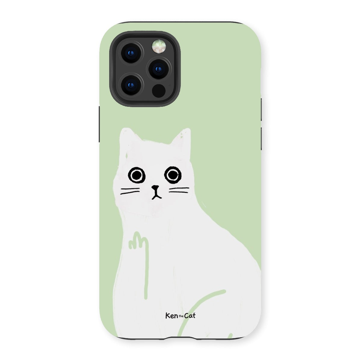 Middle Finger - Green Phone Case