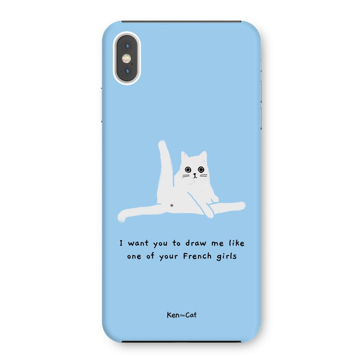Draw Me Like Your French Girls - Blue Phone Case