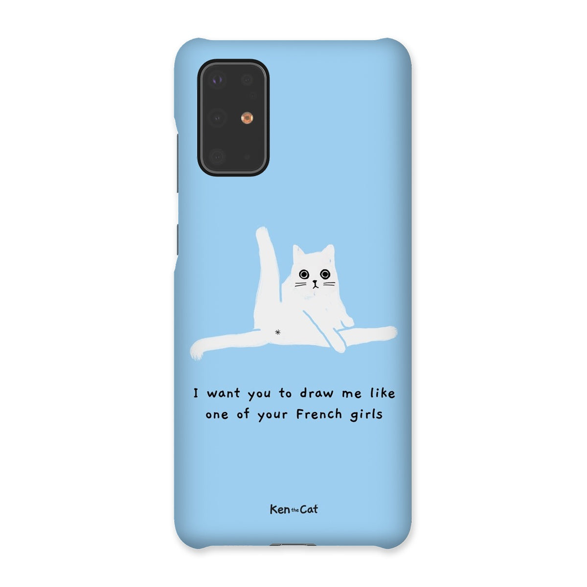 Draw Me Like Your French Girls - Blue Phone Case