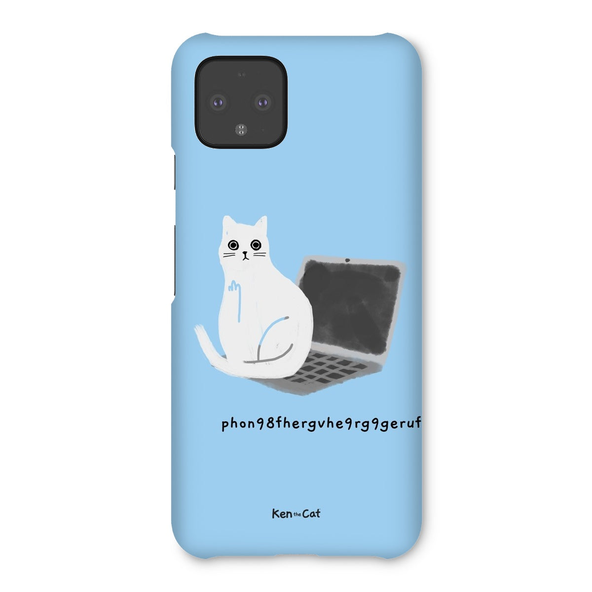 Laptop - Blue Phone Case