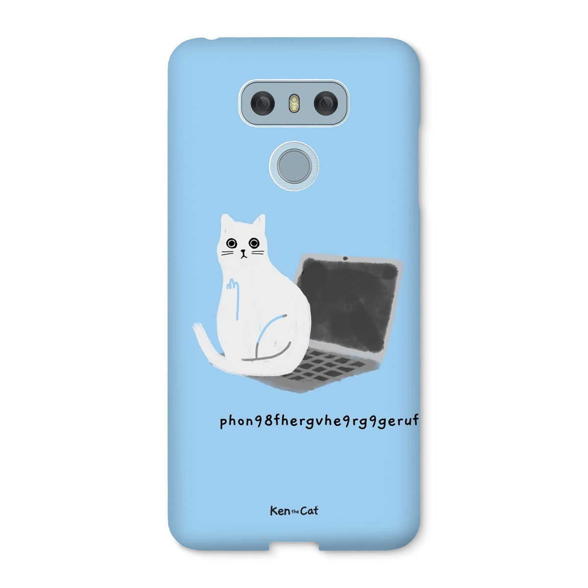 Laptop - Blue Phone Case