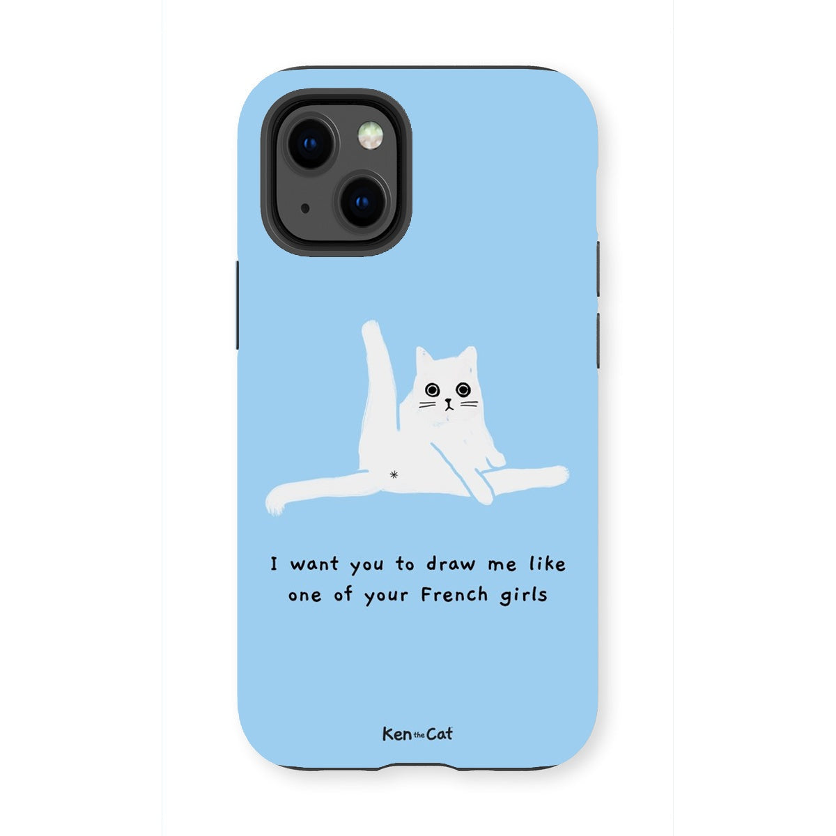 Draw Me Like Your French Girls - Blue Phone Case