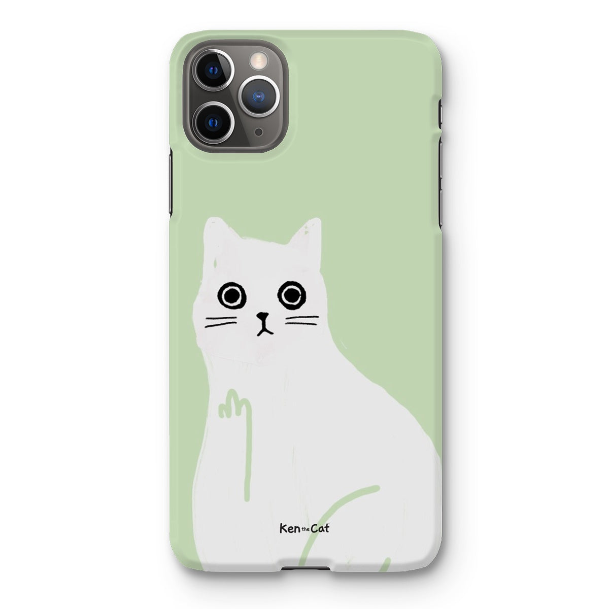 Middle Finger - Green Phone Case