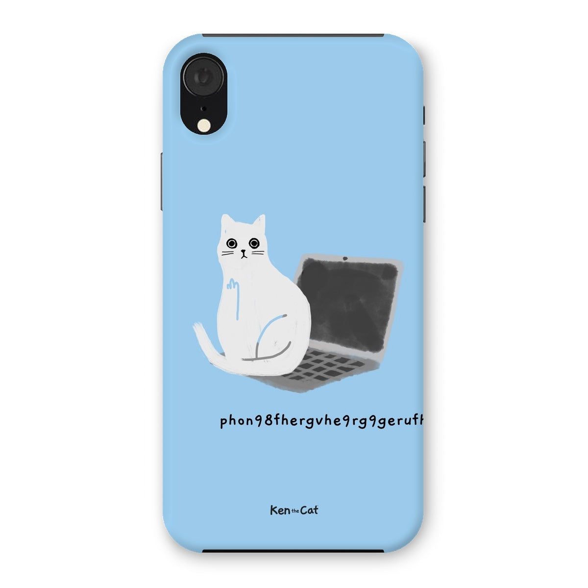 Laptop - Blue Phone Case