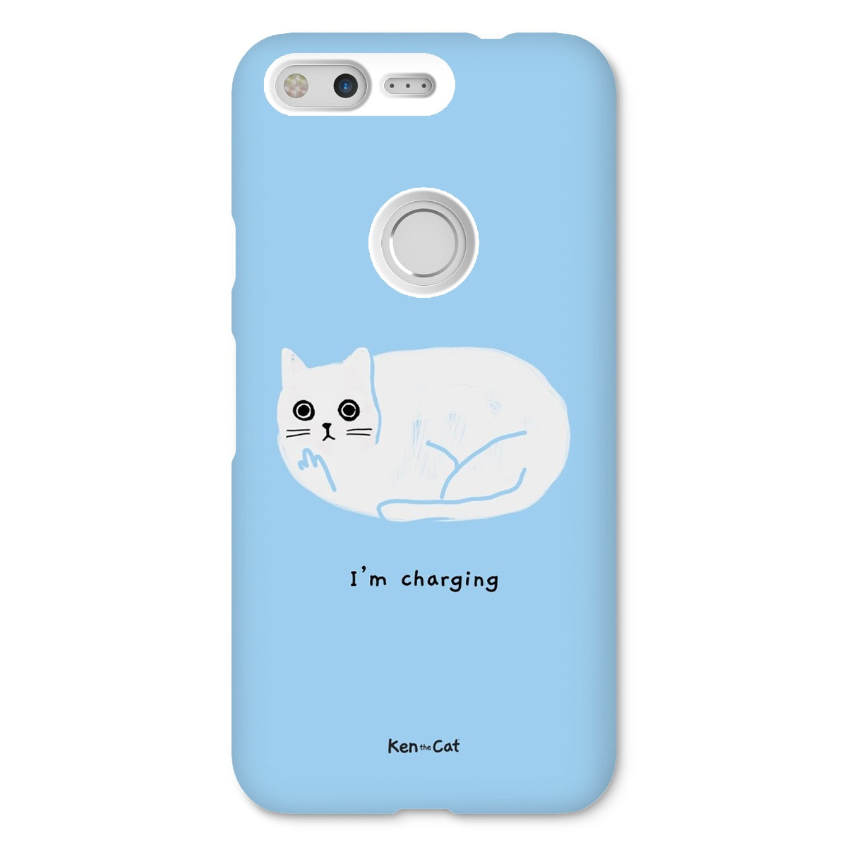 I'm Charging - Blue Phone Case