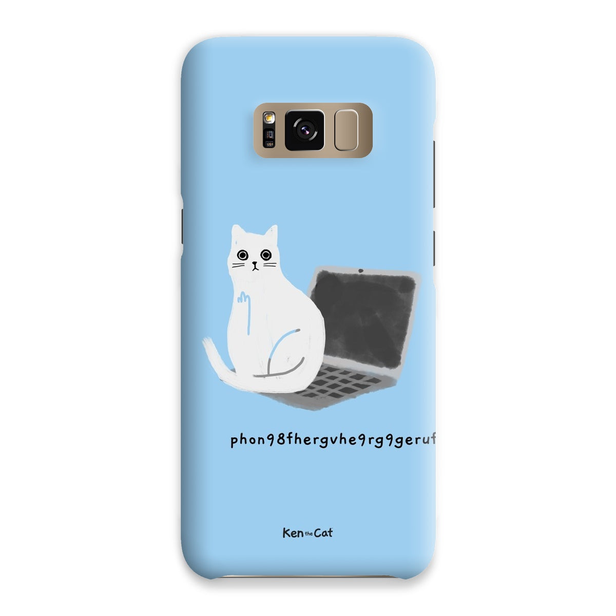 Laptop - Blue Phone Case