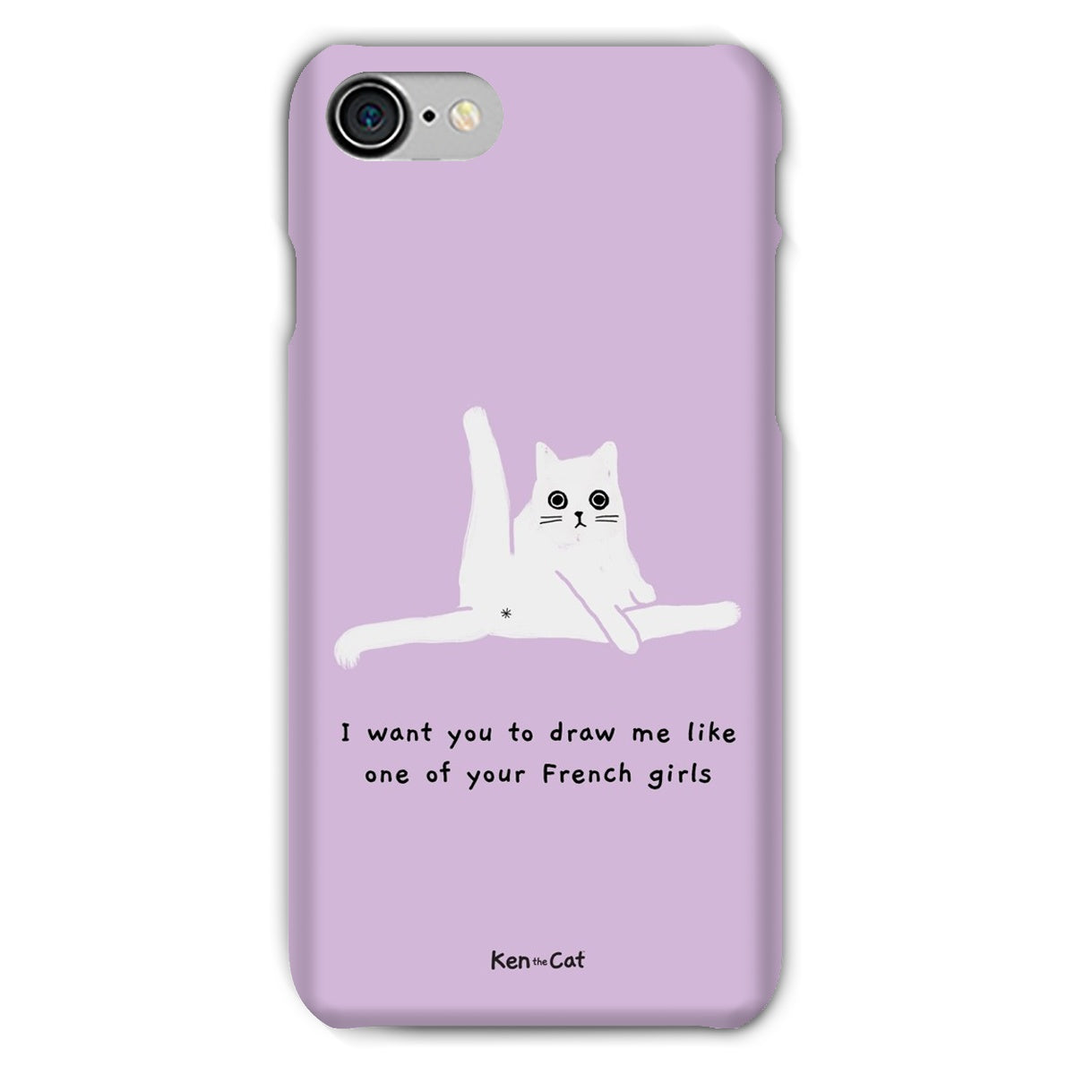 Draw Me Like Your French Girls - Purple Phone Case