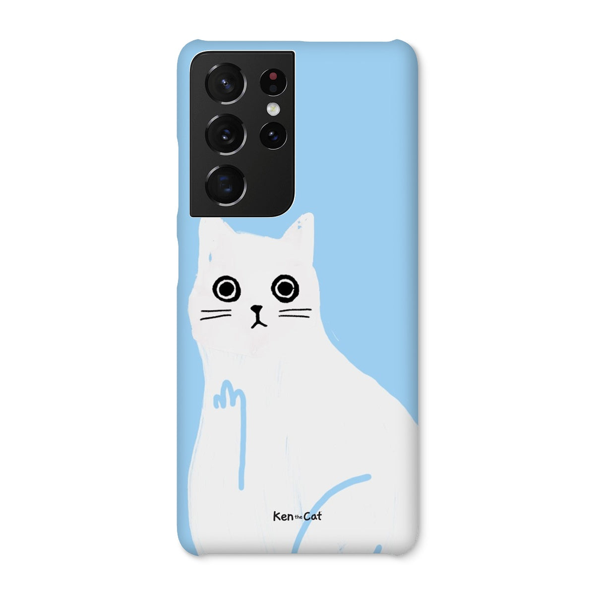 Middle Finger - Blue Phone Case