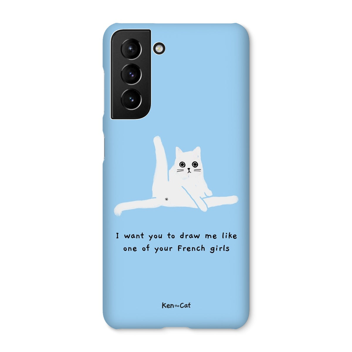 Draw Me Like Your French Girls - Blue Phone Case