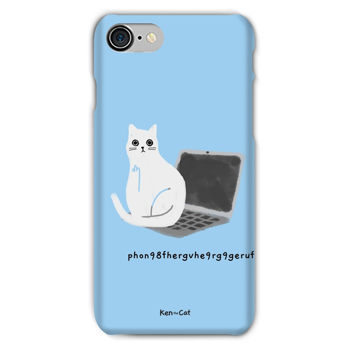 Laptop - Blue Phone Case
