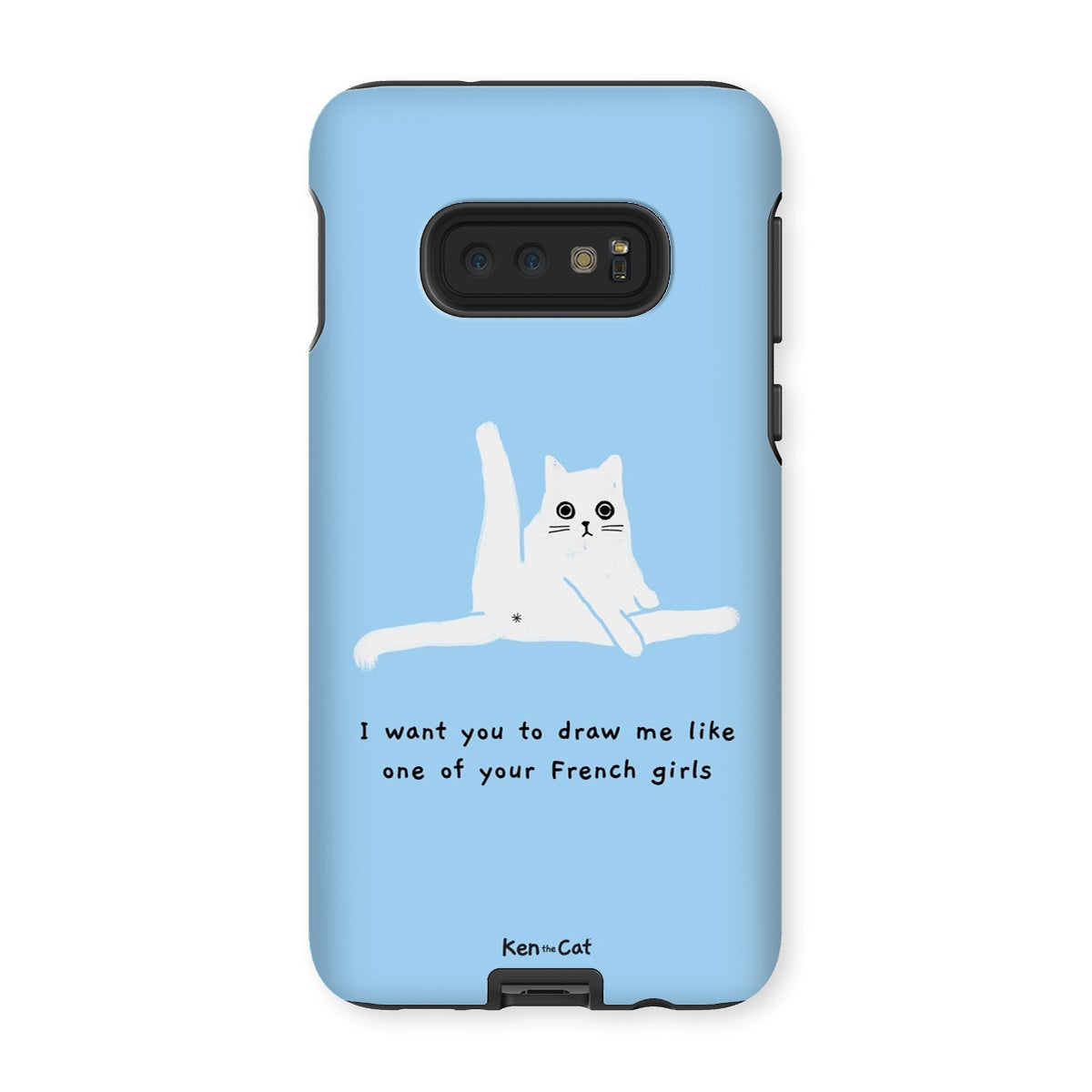 Draw Me Like Your French Girls - Blue Phone Case