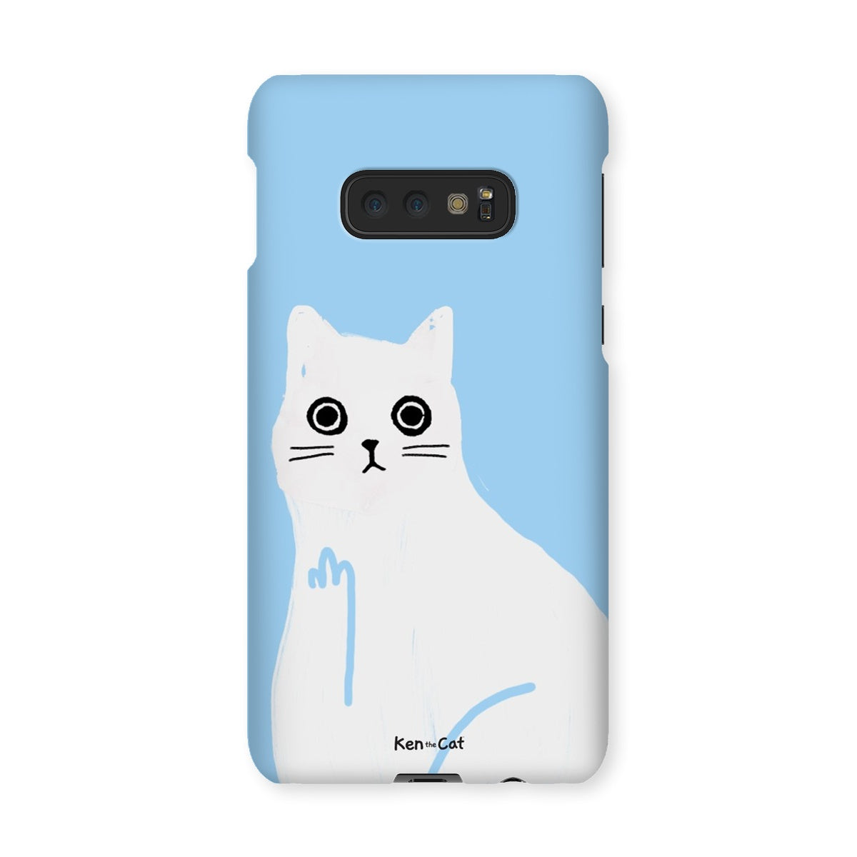 Middle Finger - Blue Phone Case