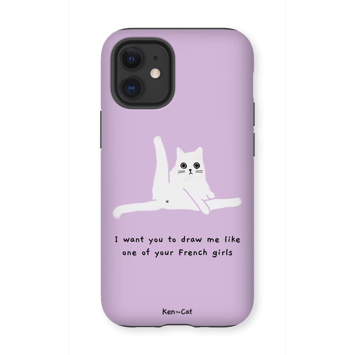 Ken The Cat Custom Purple Phone Case Draw Me Like Your French Girls