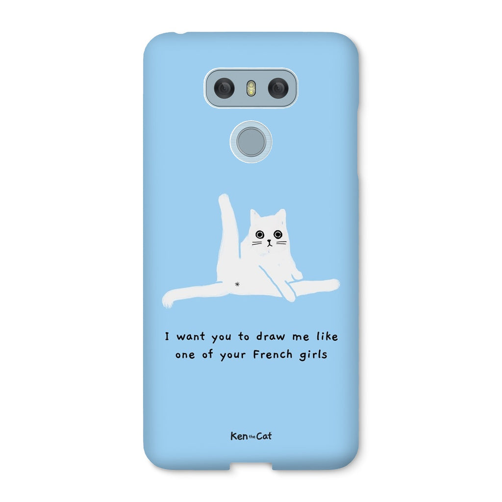 Draw Me Like Your French Girls - Blue Phone Case